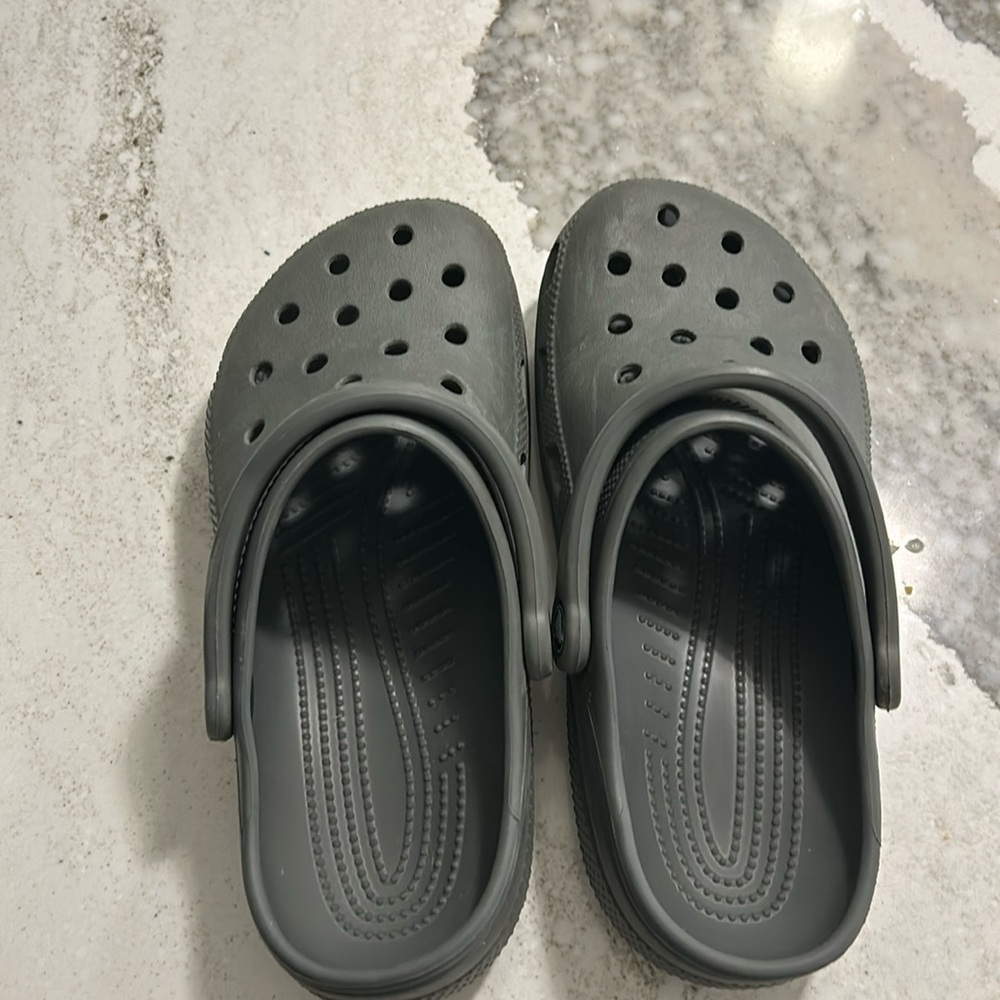 Gray Crocs